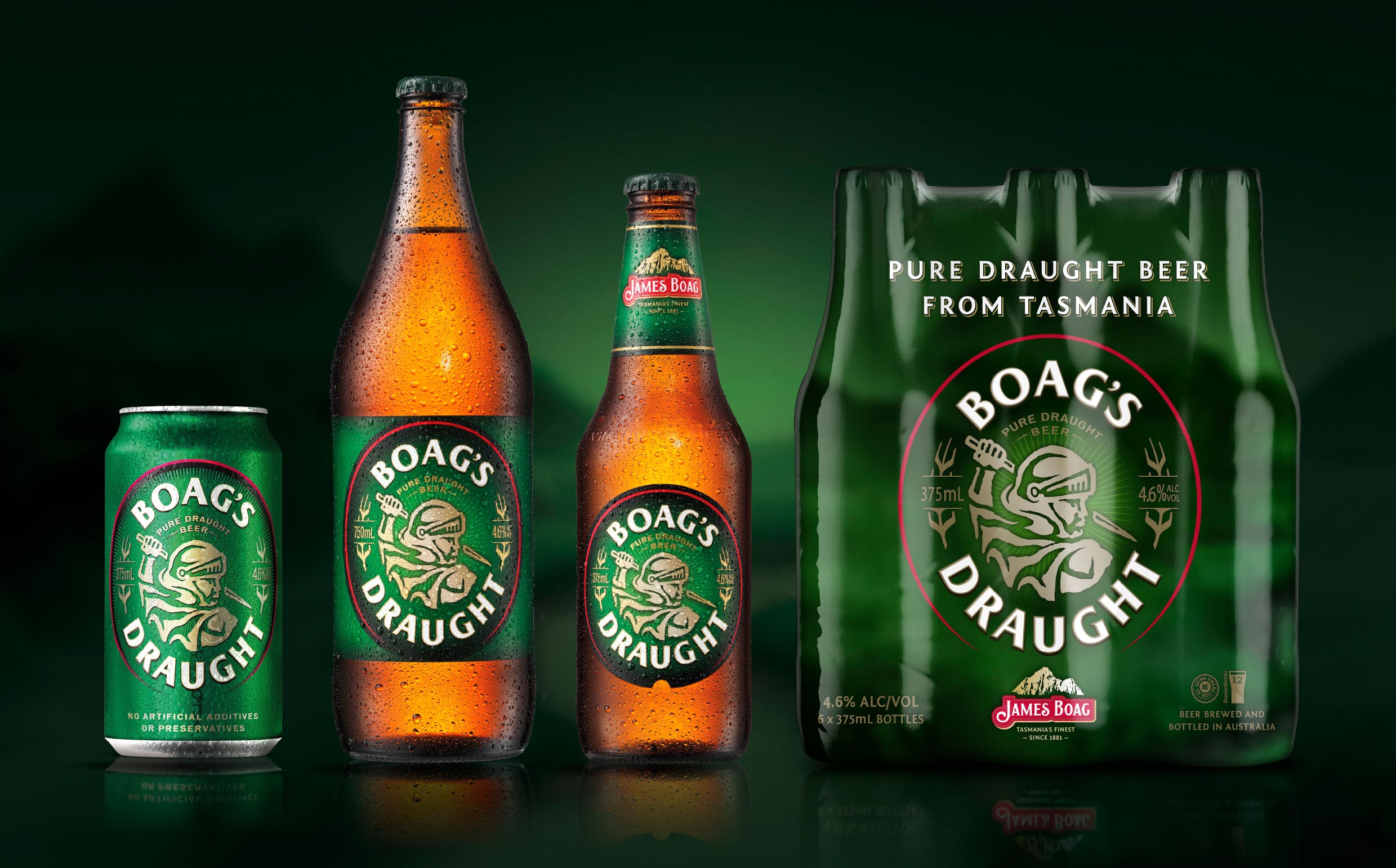 James Boag's products lineup