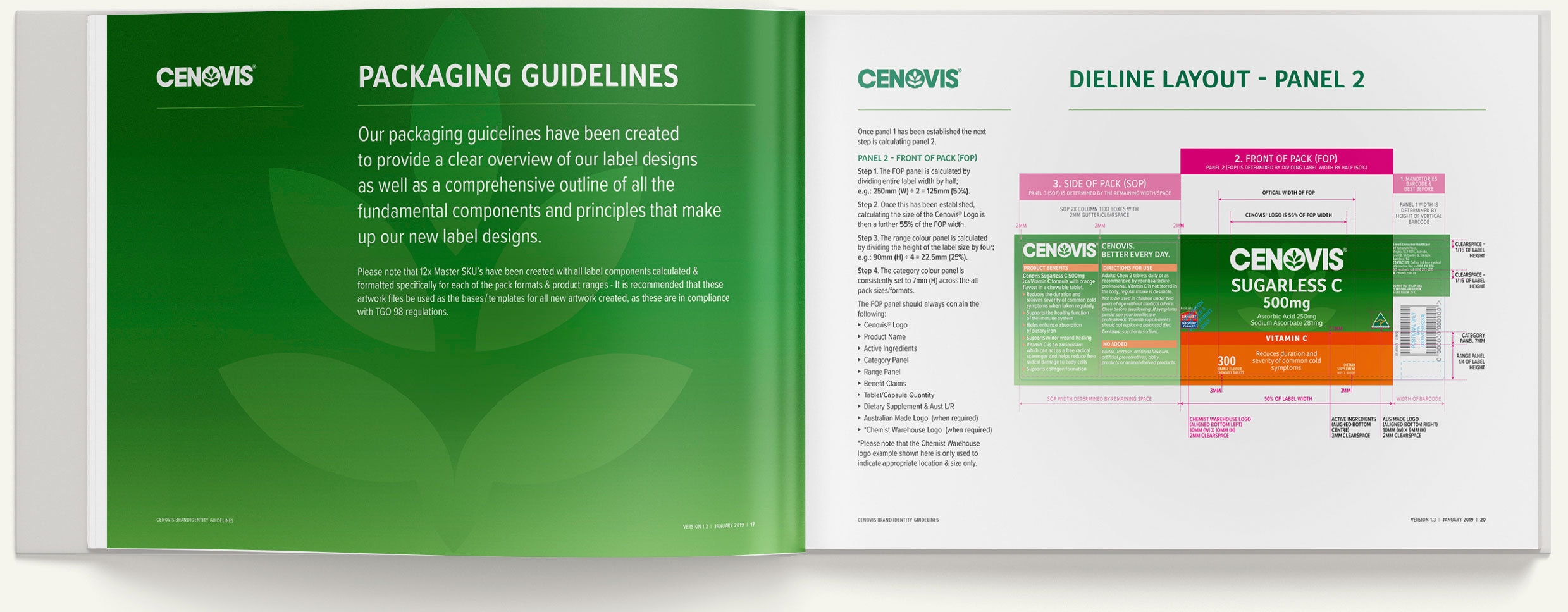 Cenovis brand book final spread