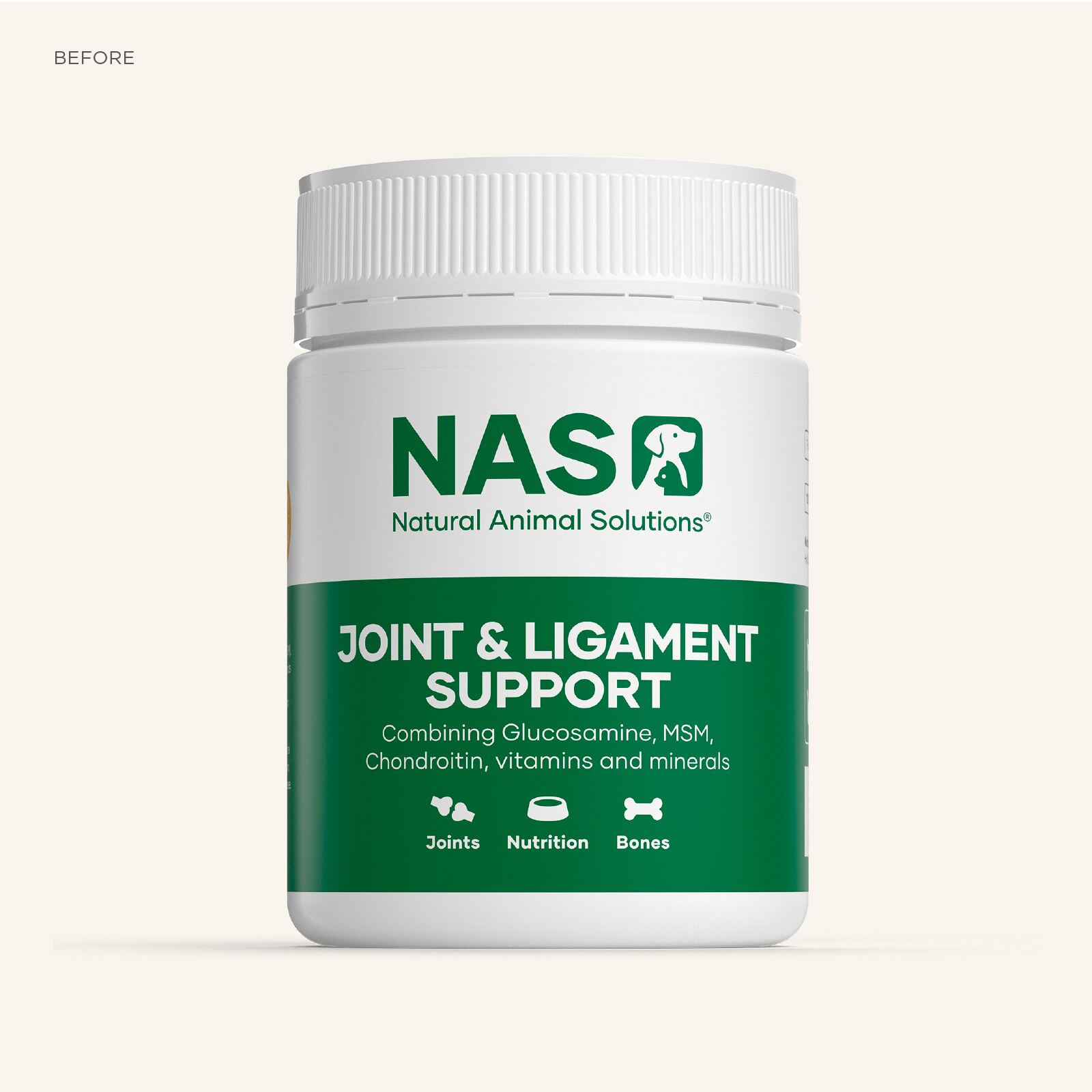Natural Animal Solutions packaging before