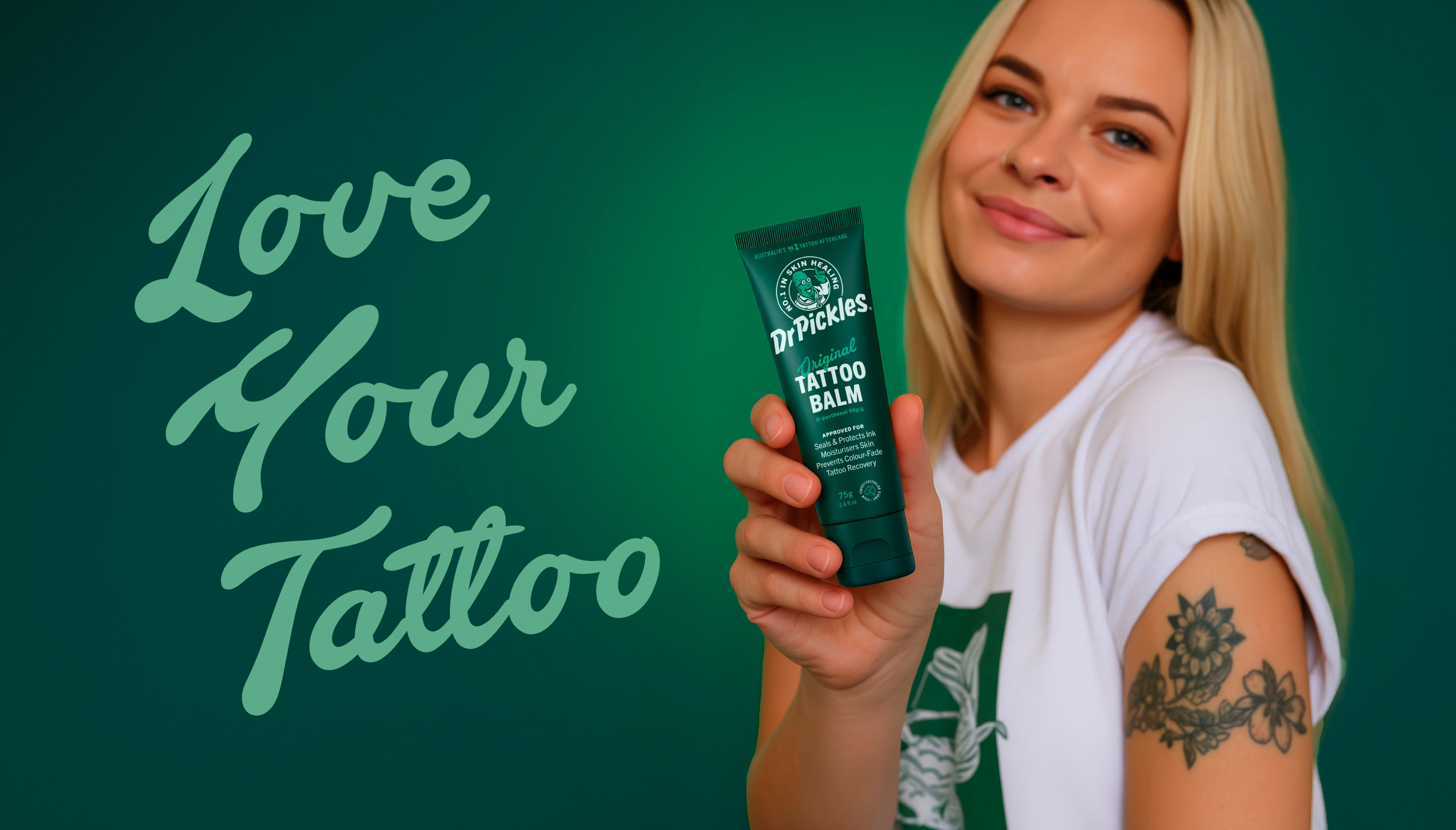 Dr Pickles hero, Love Your Tattoo campaign
